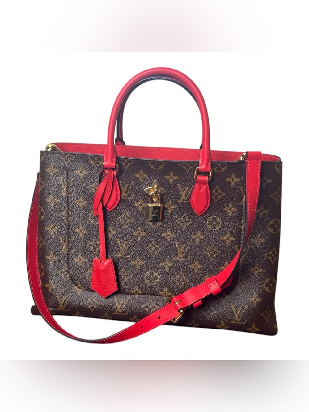 Louis Vuitton Monogram flower tote conquelicot